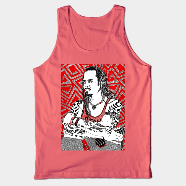 Michael Franti Tank Top by mijumiART